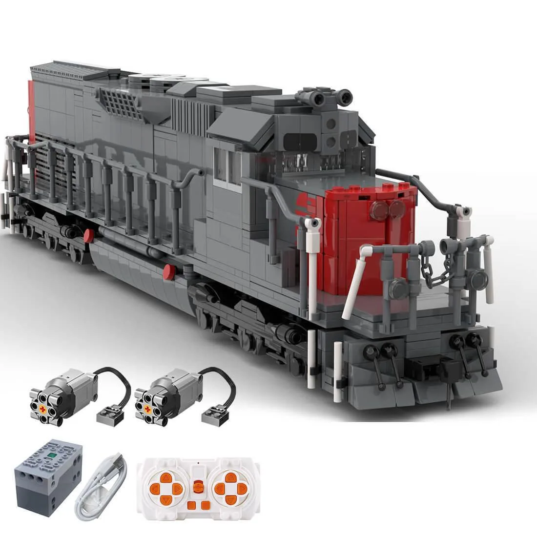 ZITIANYOUBUILD ZITIANYOUBUILD MOC-112383 Southern Pacific SD40T-2 1918 Parts Educational Set — product photo