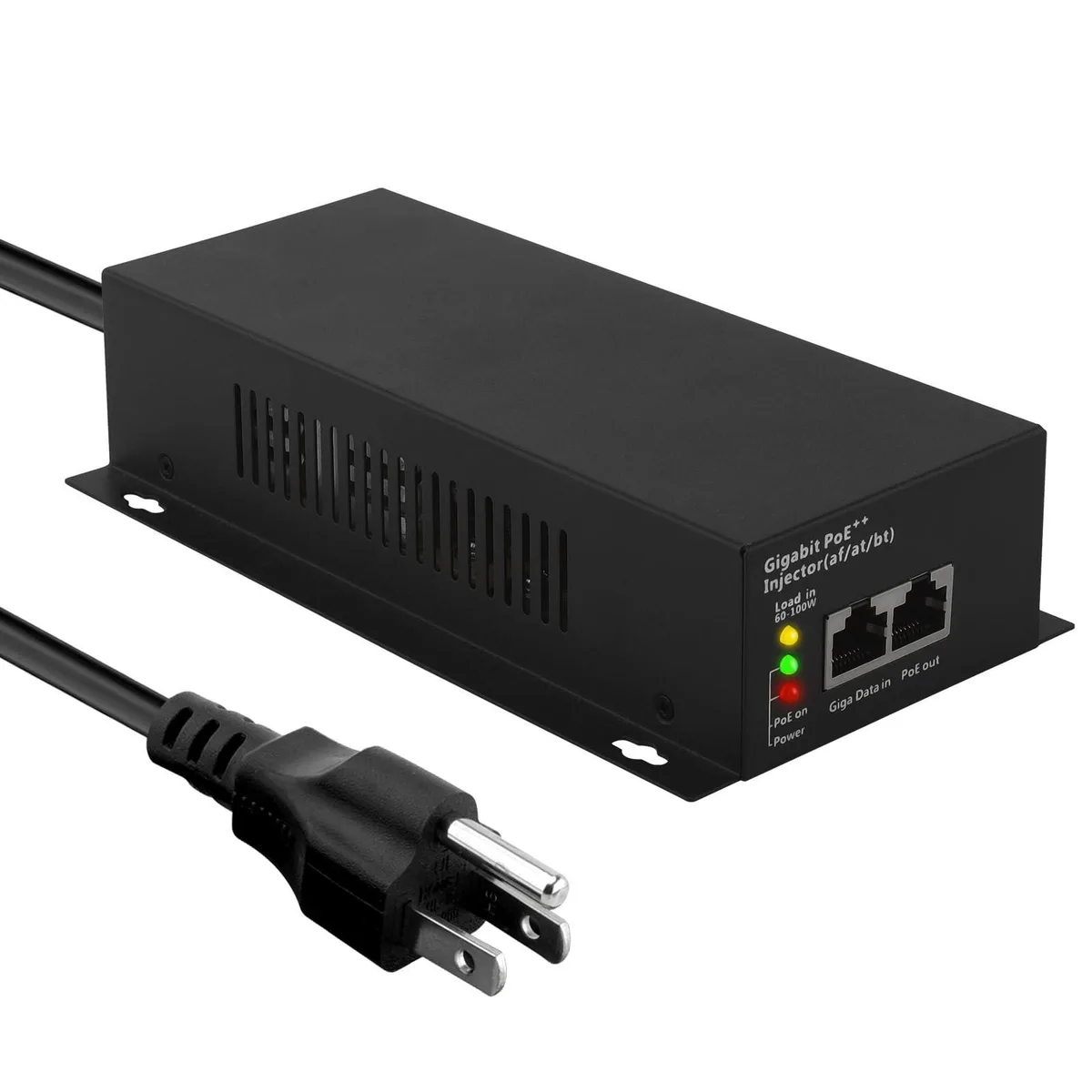 GSM Outdoors GSM Outdoors 90W Gigabit PoE++ Injector 2 in 1 accessory — product photo