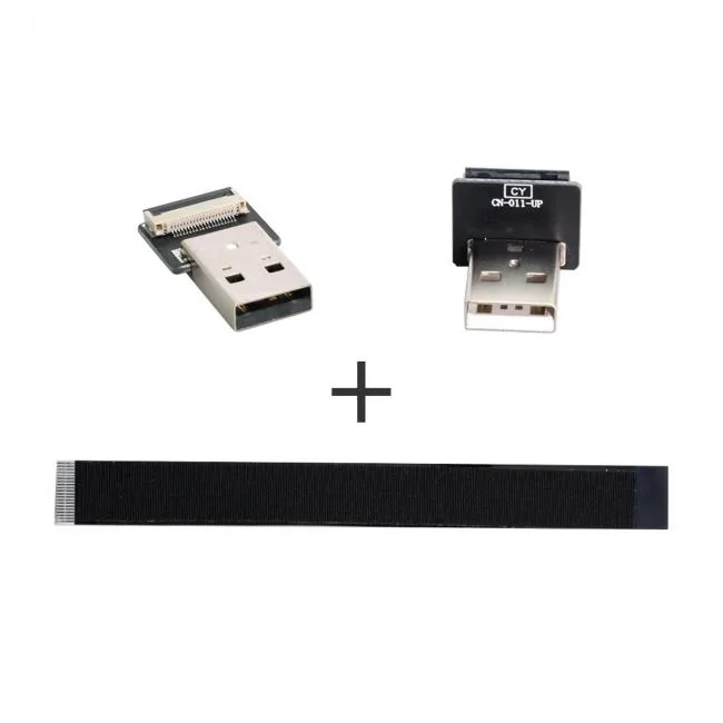 SHENZHEN JIMIER ELECTRONICS CO,. LTD. SHENZHEN JIMIER ELECTRONICS CO,. LTD. USB 2.0 A-A Up-Angled 90° Flat FPC Cable 10-200cm — product photo