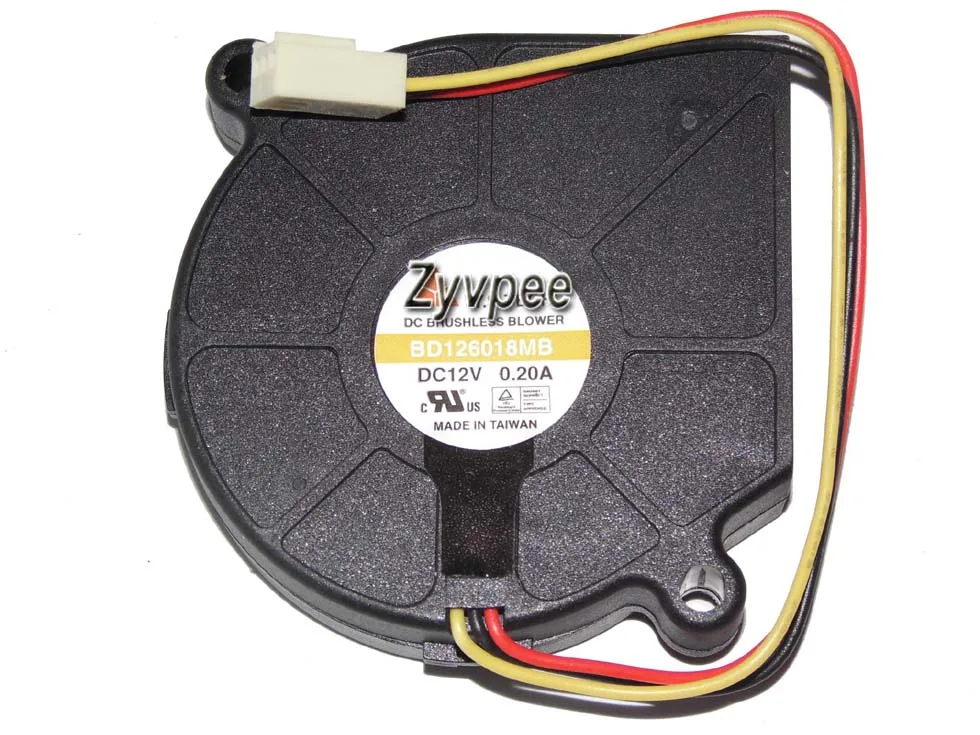 Zyvpee Zyvpee BD126018MB 60x18mm 12V .2A 3-pin case fan — product photo