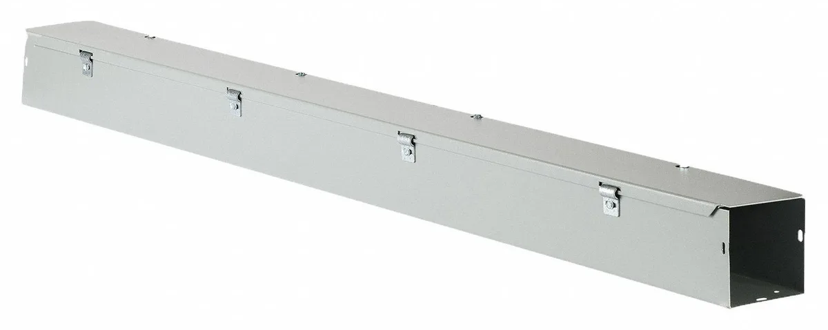 Wiegmann Wiegmann HS444NK Straight Section Wireway 48 in 4x4 in 16 ga Gray — product photo