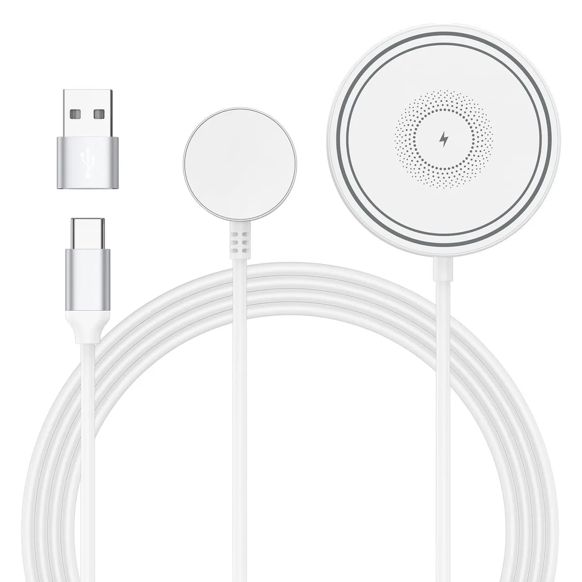 No Sew No Sew 2-in-1 Magnetic Wireless Charger Samsung Phone Watch 15W — product photo