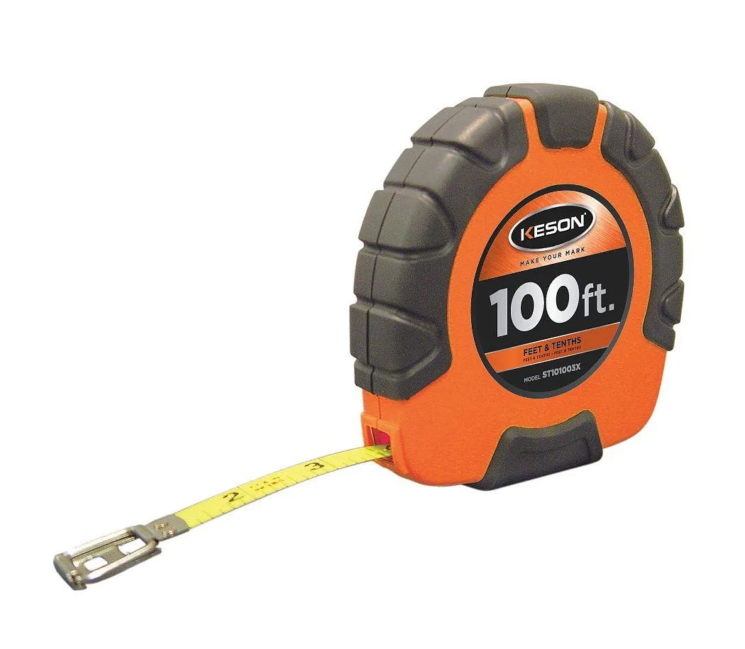 Keson Industries Keson Industries 100 ft Engineer's Tape Measure 3/8 in Blade Yellow ST101003X — product photo