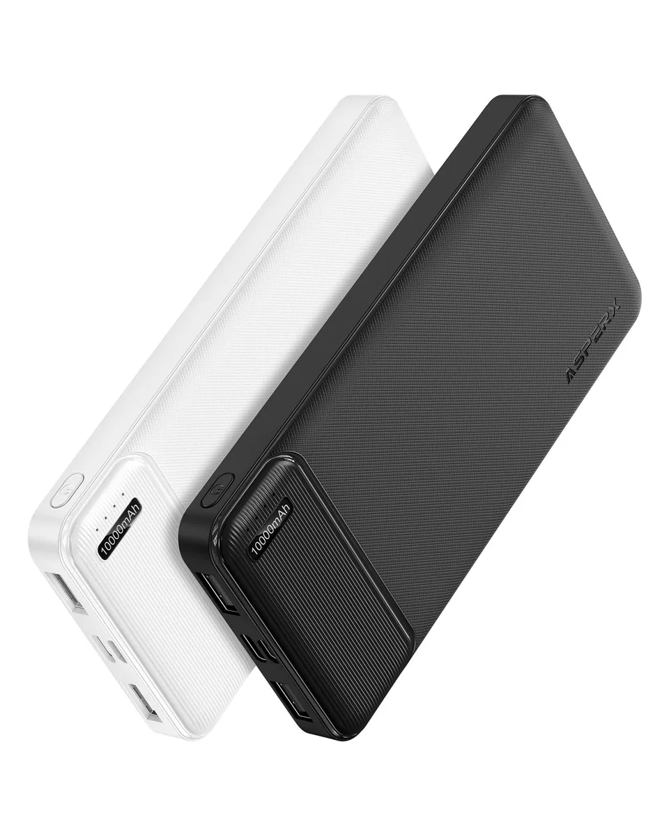 AsperX HYG003 10000mAh power bank 2-pack — product photo