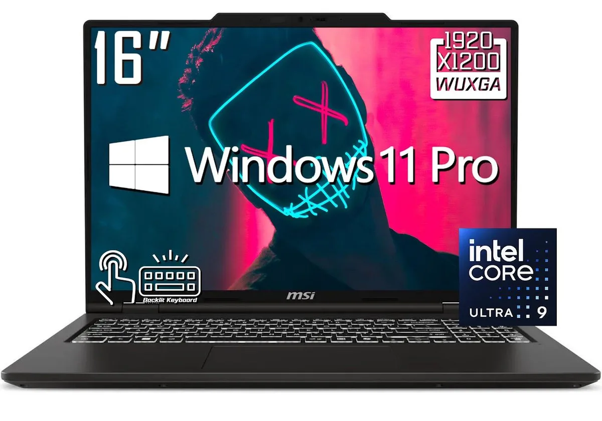 MSI MSI Venture 16 AI Ultra 9 285H 32GB 1TB Touchscreen laptop — product photo
