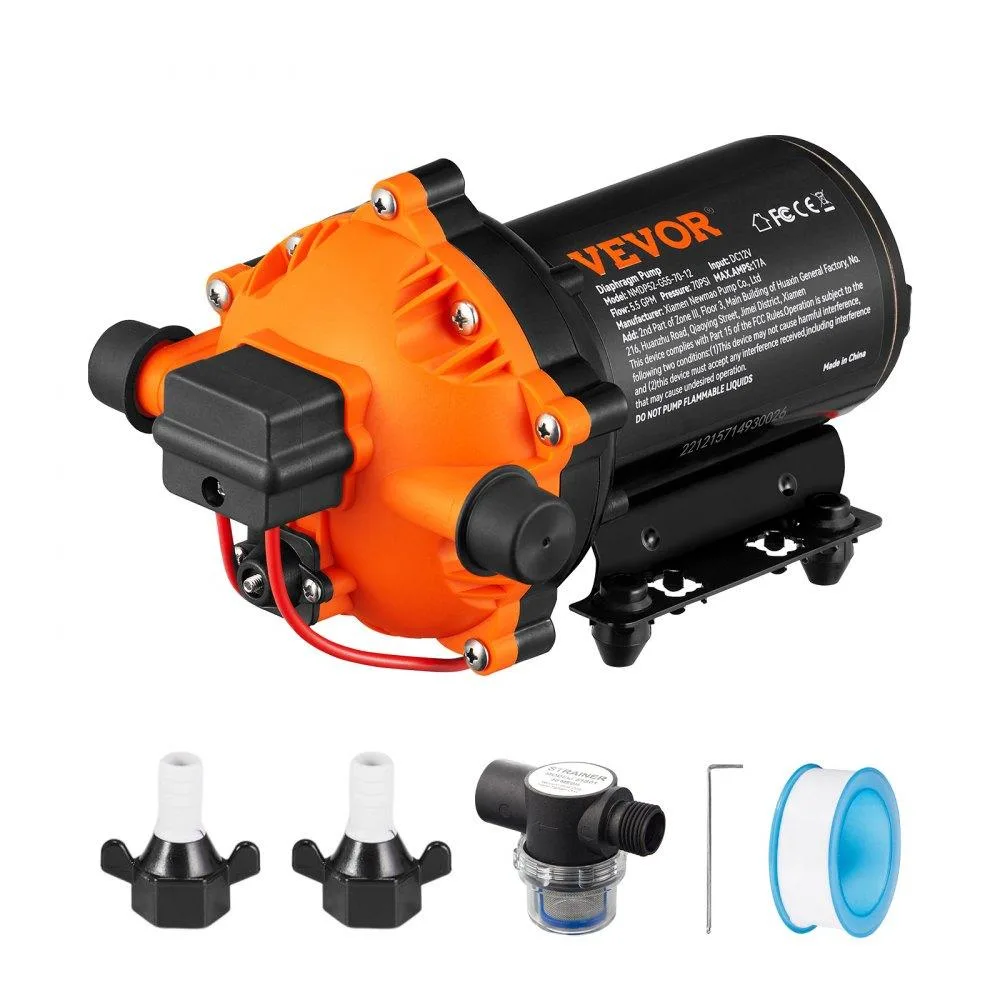 VEVOR VEVOR NMDP52-G55-70-12 12V 5.5 GPM 70 PSI Diaphragm Pump — product photo