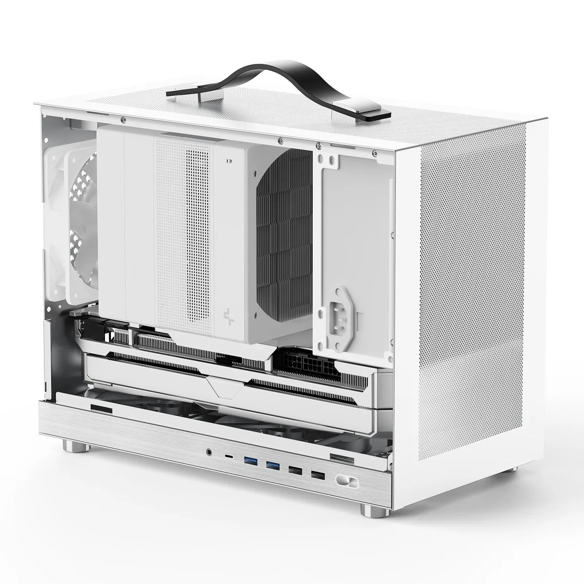 Shiny Snake Shiny Snake G300 White SFF PC Case 16.8L Micro-ATX 340mm GPU — product photo