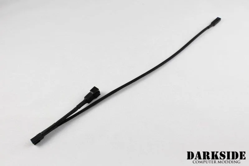 Darkside Computer Modding Darkside Computer Modding CONNECT Pass-Through Cable 12" 3-Pin Type 3 — product photo