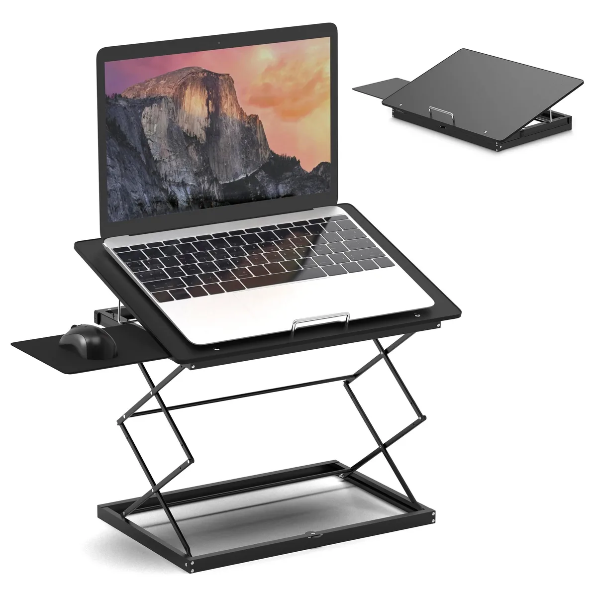 Uncaged Ergonomics Uncaged Ergonomics CD4 2 in 1 accessory 2.6-18.6 in 25° tilt — product photo