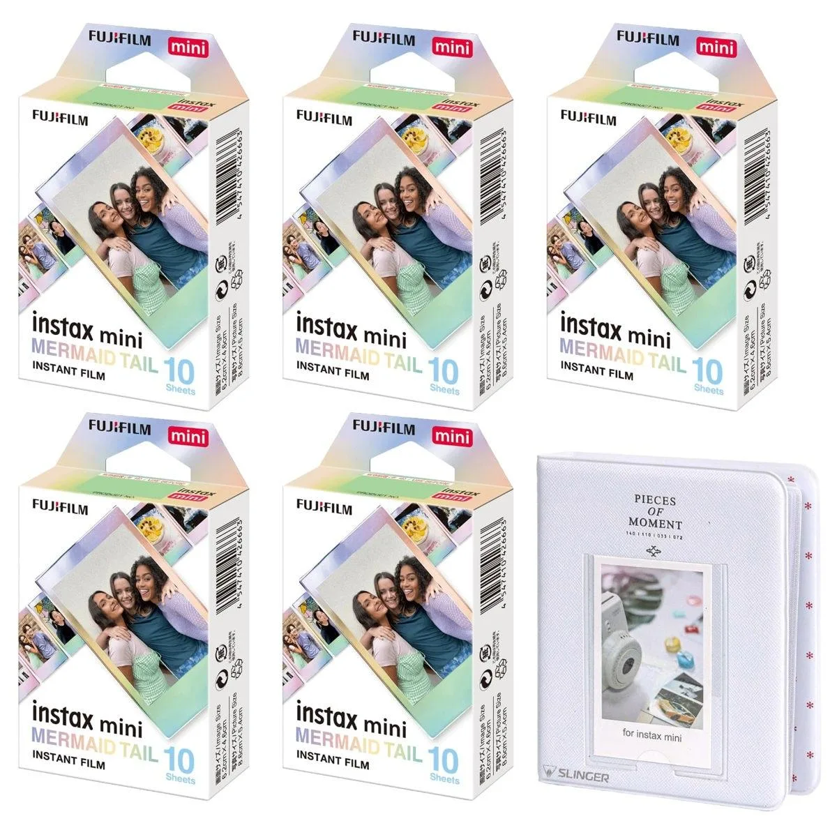 FUJIFILM FUJIFILM Instax Mini Mermaid Tail Film 50 Exposures Slinger Album — product photo