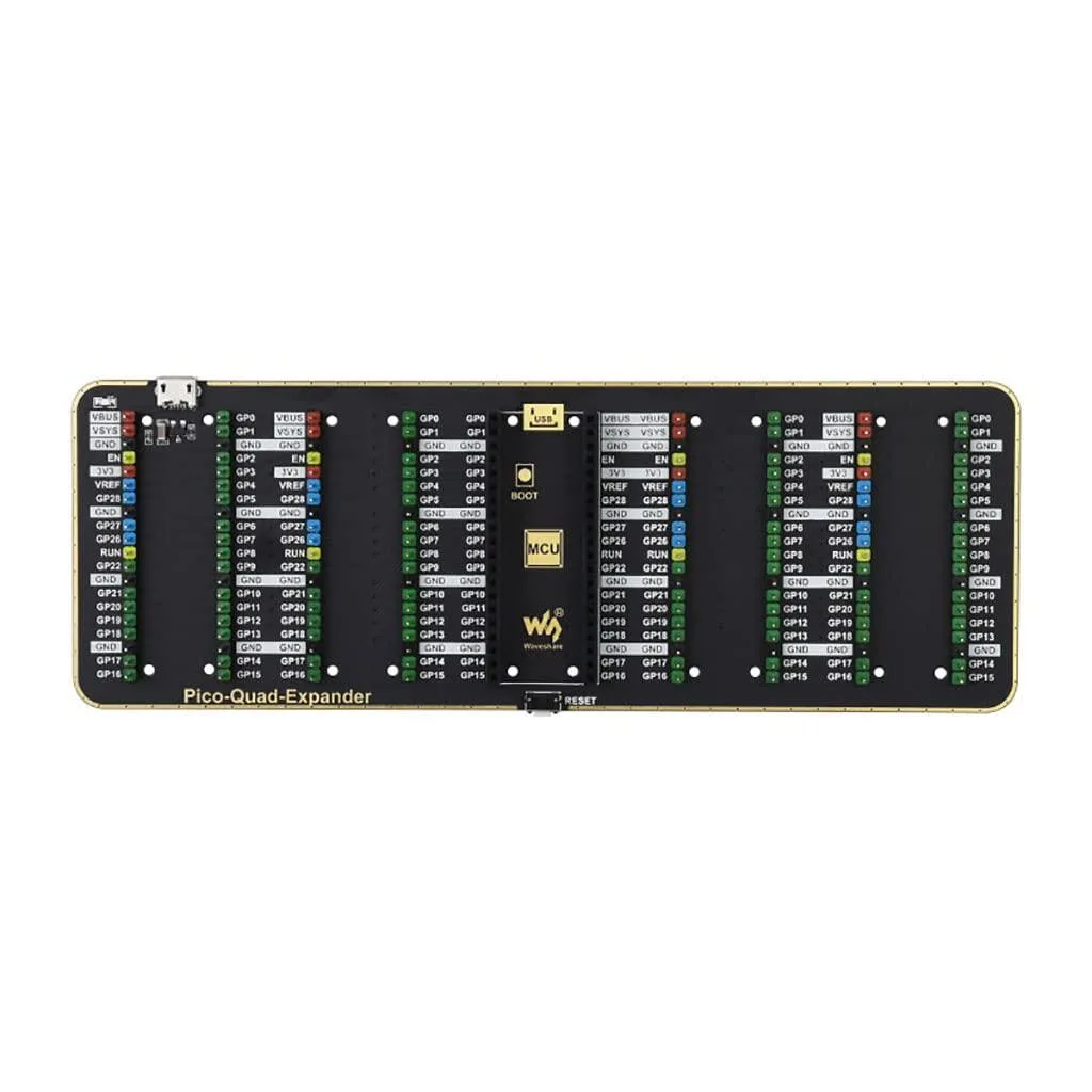 LORDWORLD LORDWORLD Quad GPIO Expander for Raspberry Pi Pico 20-pin development board — product photo