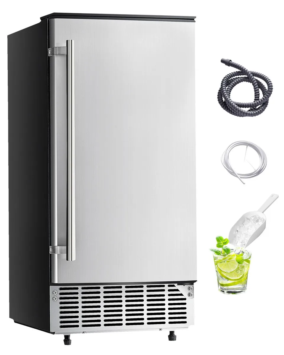 VEVOR VEVOR HBZB-36F 80 lbs/day Undercounter Ice Maker Stainless Steel Reversible Door Electric Drainage — product photo