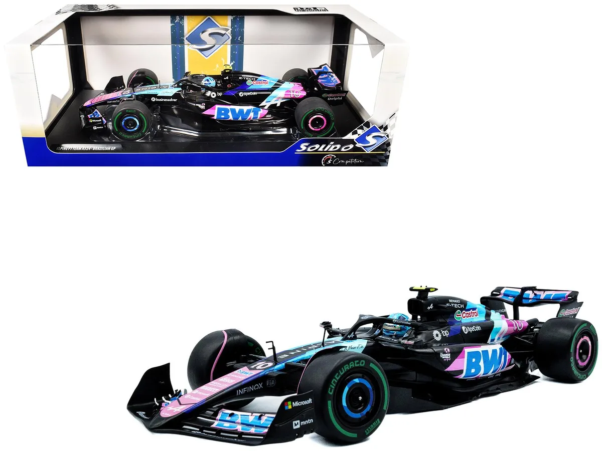 Solido Solido Alpine A524 #10 Pierre Gasly BWT 3rd Sao Paulo GP 2024 Competition 1/18 — product photo