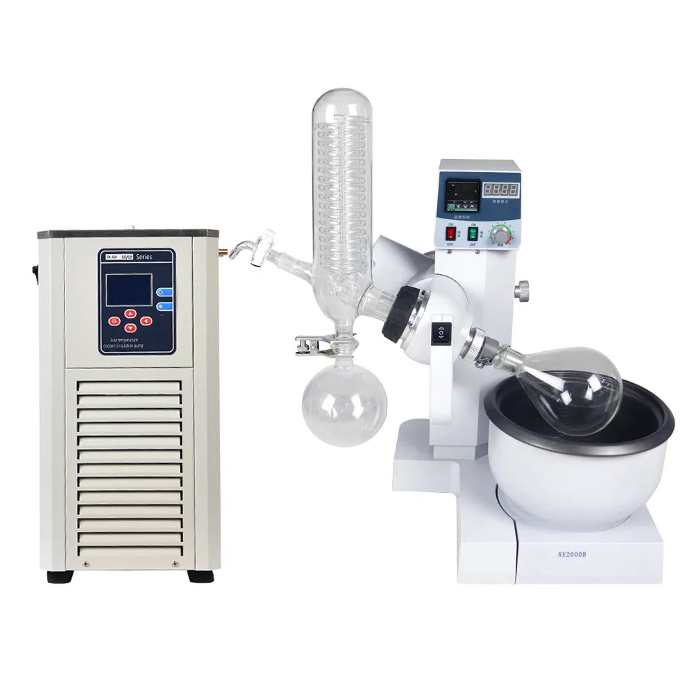 HNZXIB HNZXIB RE-2000B 2L Rotary Evaporator with -10°C/5L Chiller 220V — product photo