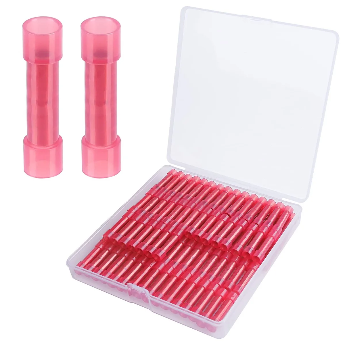 Red nylon wire cap connectors, 100 pieces, 22-16 AWG