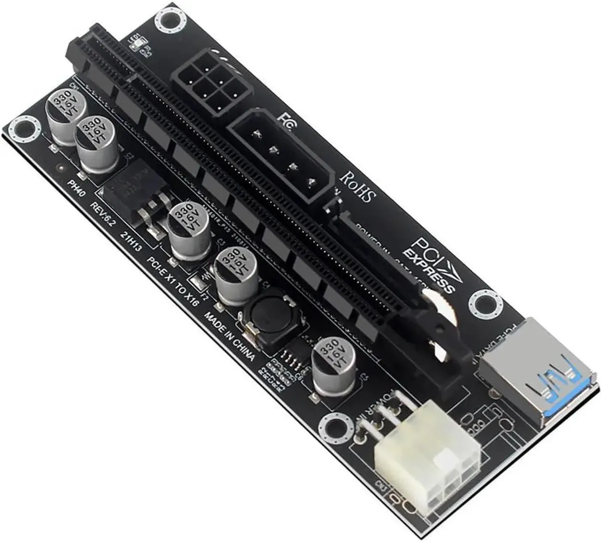 SMUGDESK SMUGDESK PH40 PCIe x1 to x16 GPU Riser Adapter USB 3.1 — product photo