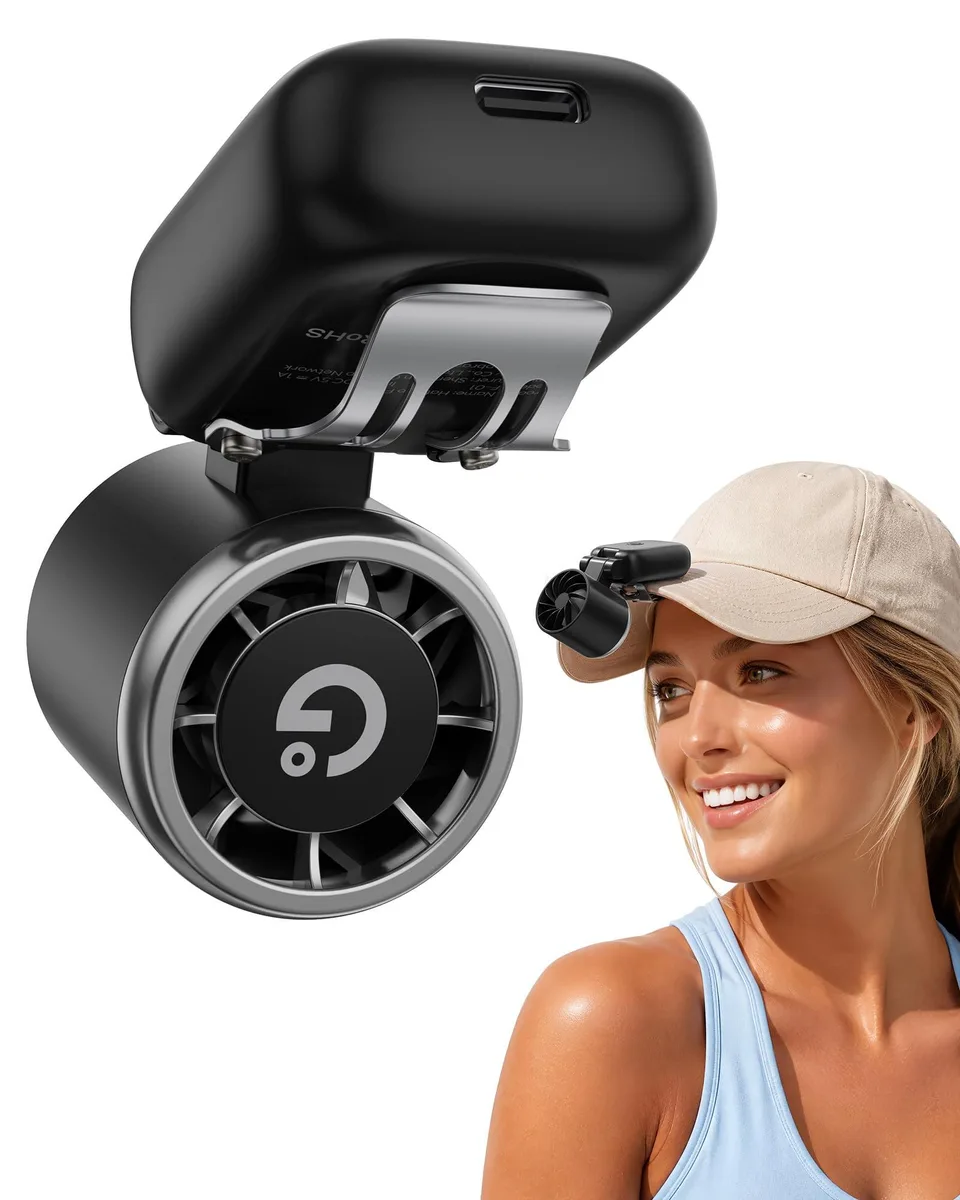 CF01 Gaiatop Clip-On Outdoor Fan 180° 3-Speed 2.4 oz — product photo