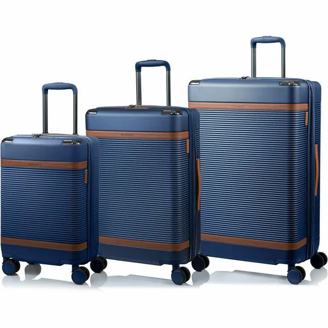 FT Champs FT Champs Vintage III 3-piece Hardside Luggage set Navy 20 24 28in S1033NAVY — product photo