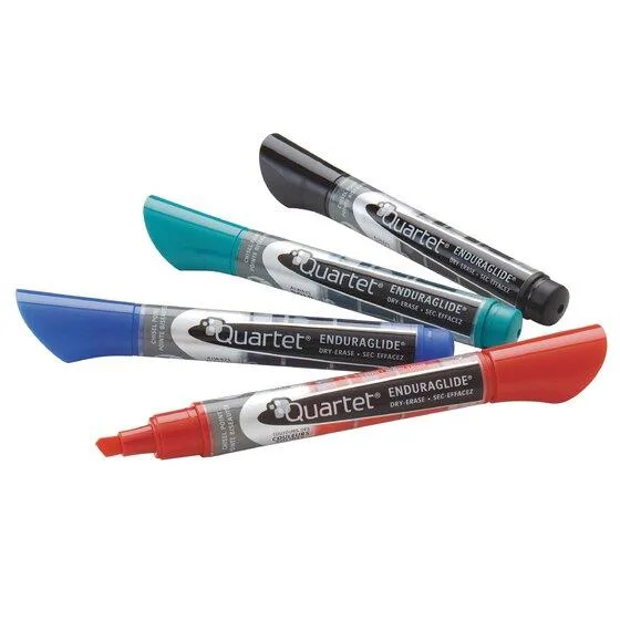Quartet Quartet EnduraGlide Dry Erase Marker Chisel Tip Assorted 4/Set 5001 — product photo