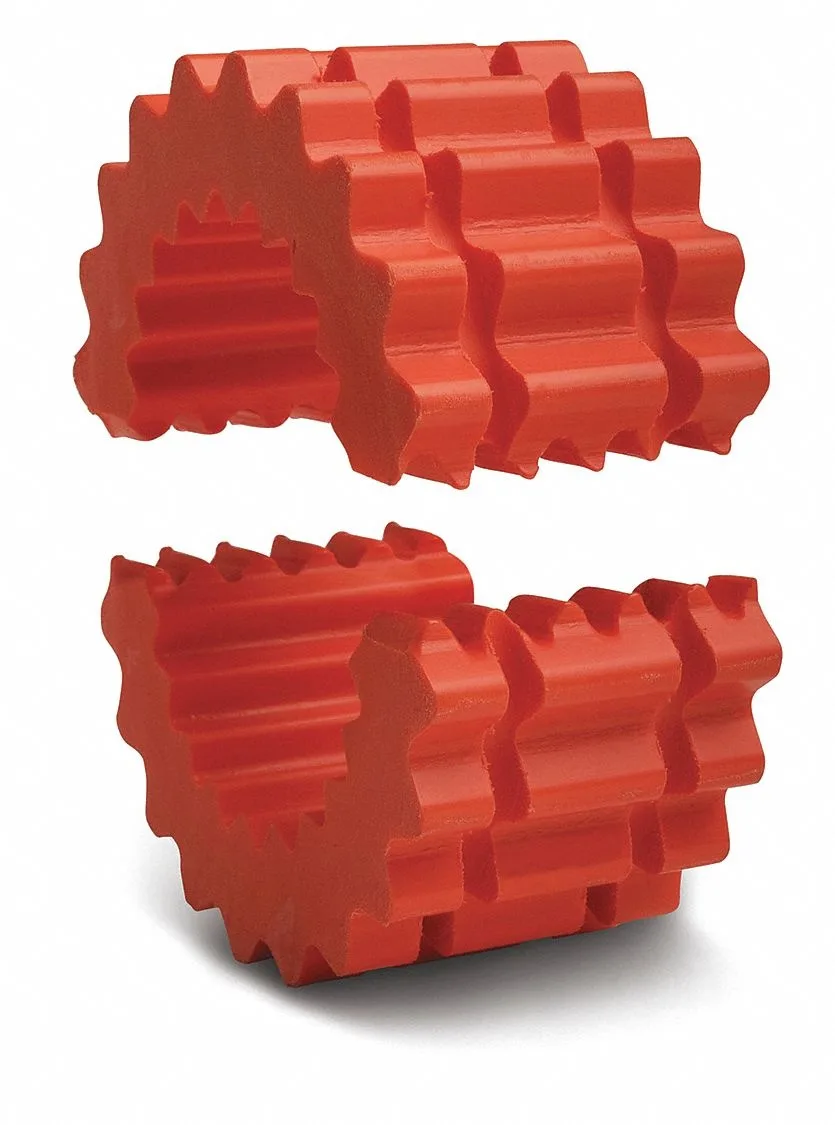 Hytrel coupling insert, two-piece sleeve design, inch dimensions