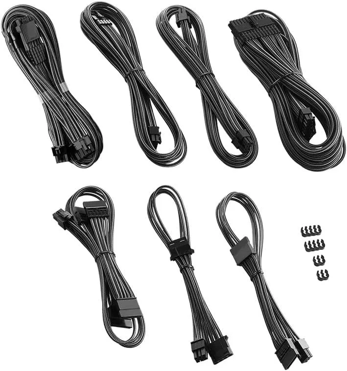 CableMod CableMod C-Series Pro ModMesh 12VHPWR Cable Kit for Corsair RM Black Label RMi RMX Carbon — product photo