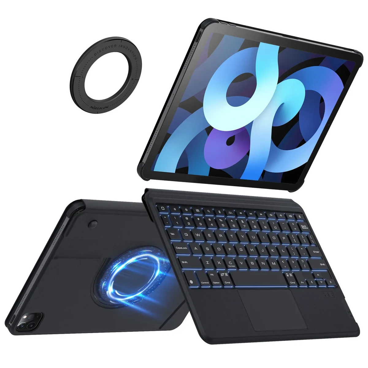 Nillkin Technology Co.,Ltd Nillkin Technology Co.,Ltd iPad 10/11 A16 Air 11 Pro 11 Keyboard Case 2 in 1 accessory — product photo