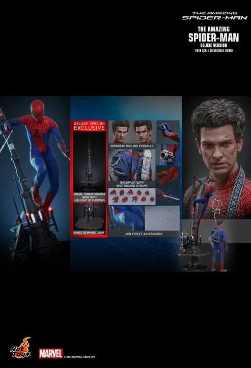 Hot Toys Hot Toys MMS772 The Amazing Spider-Man Deluxe action figure — product photo