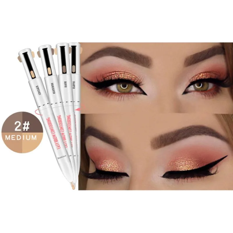 DAXINQI DAXINQI 4-in-1 Rotating Eyebrow Pen 2# Medium — product photo