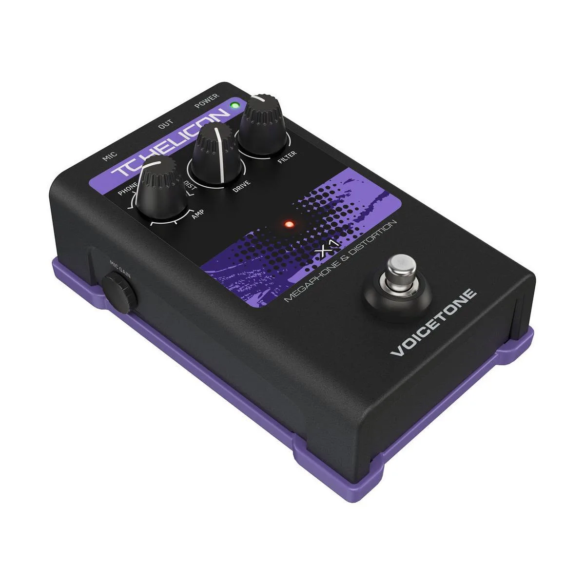 TC TC Helicon VoiceTone X1 Single-Button Stompbox — product photo