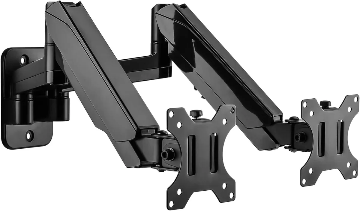 BFKK BFKK Dual Monitor Wall Mount 17-32 inch 17.6lbs VESA 75/100 Gas Spring — product photo