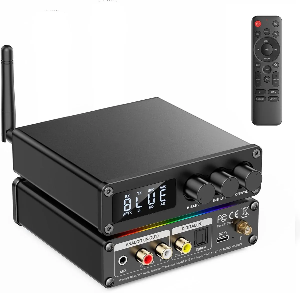 Hitoor Hitoor M12 Pro Bluetooth 5.2 Transmitter Receiver — product photo