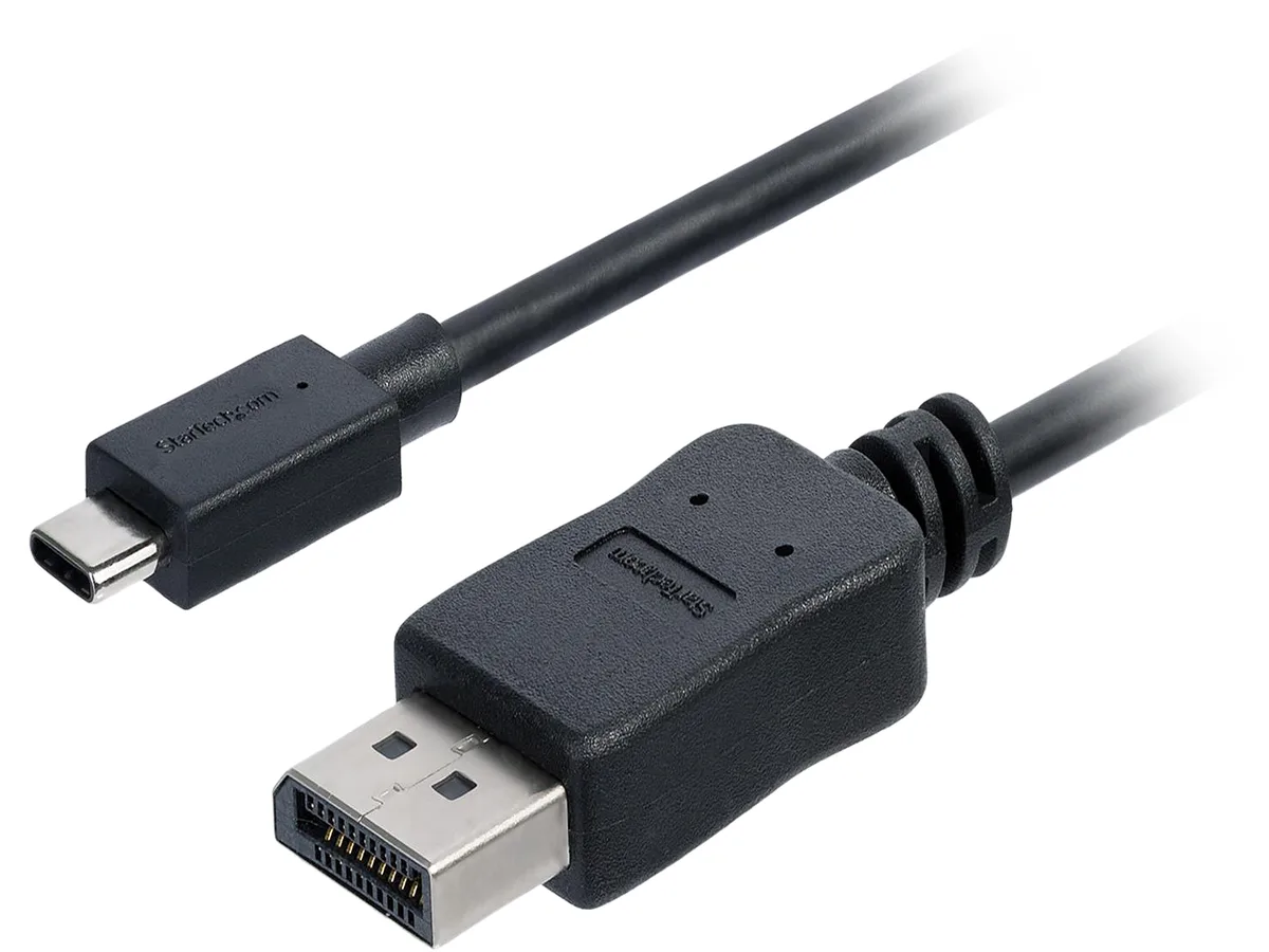 STARTECH STARTECH CDP2DPMM6B 1.8 m USB-C to DisplayPort cable 4K 60 Hz black — product photo
