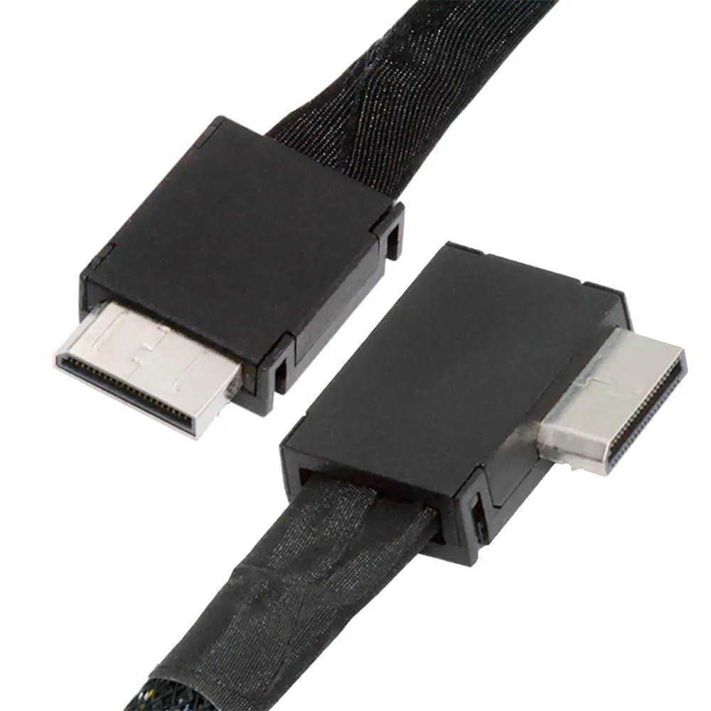 Fervit Fervit OCuLink SFF-8611 4i Active Cable 90° 50cm 64Gbps PCIe 4.0 — product photo