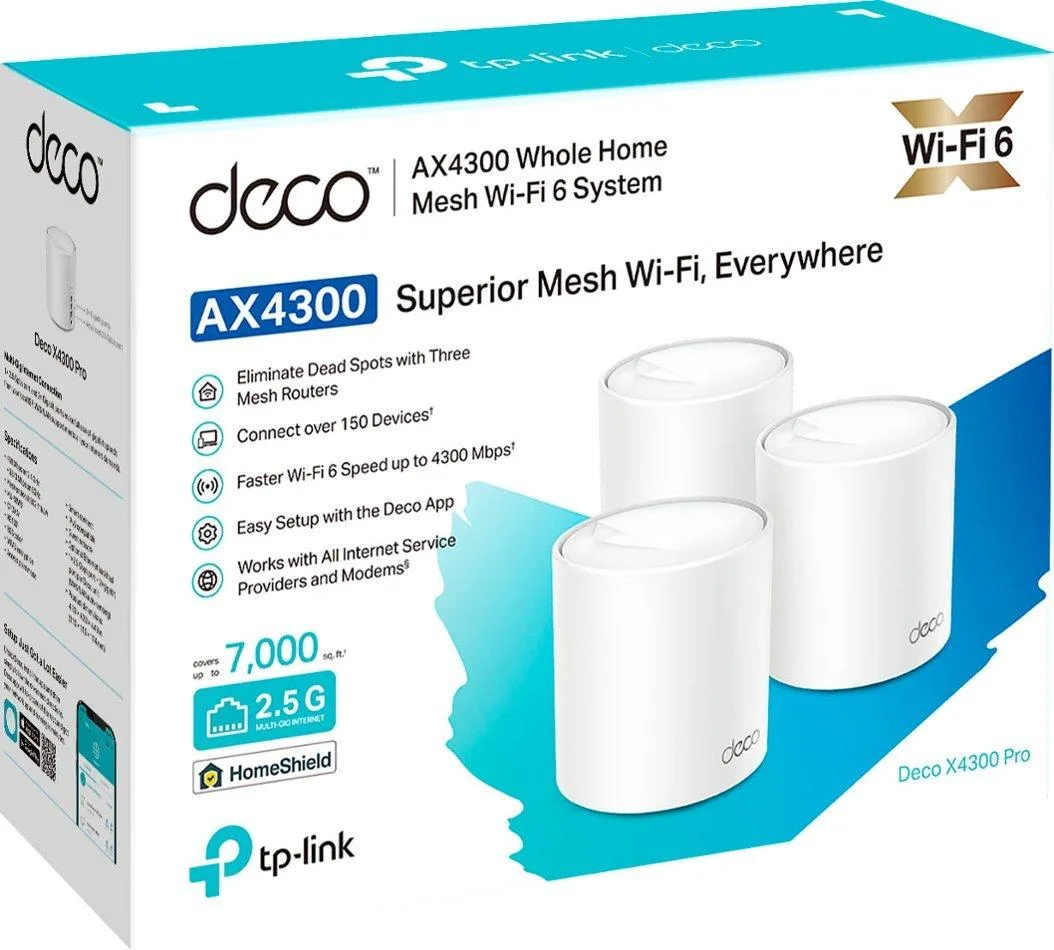 TP-Link TP-Link Deco AX4300 Pro Wi-Fi 6 Mesh System (3-Pack) White — product photo