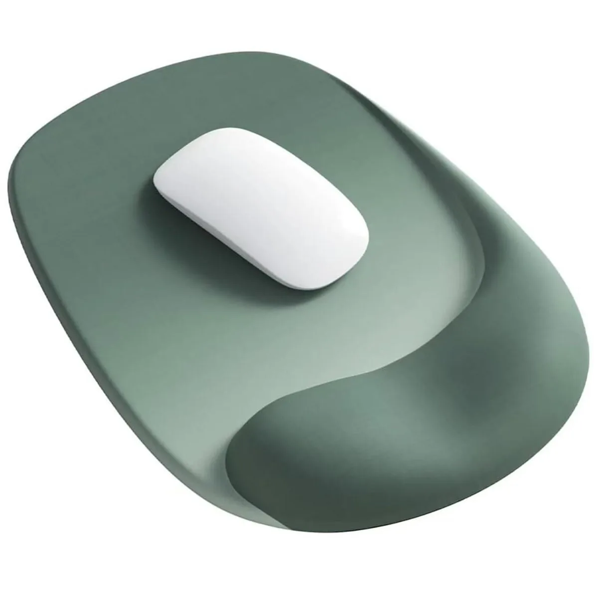  KUTAKTO Ergonomic Mouse Pad with Wrist Rest Sage Green 10 x 7 in — product photo