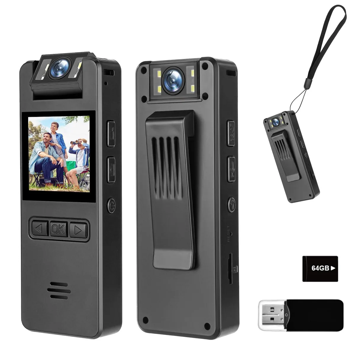 DJI Mini Body Cam 64GB 1080p 30 FPS 180° Rotating Lens 120° Wide Angle Video Capturing Device — product photo