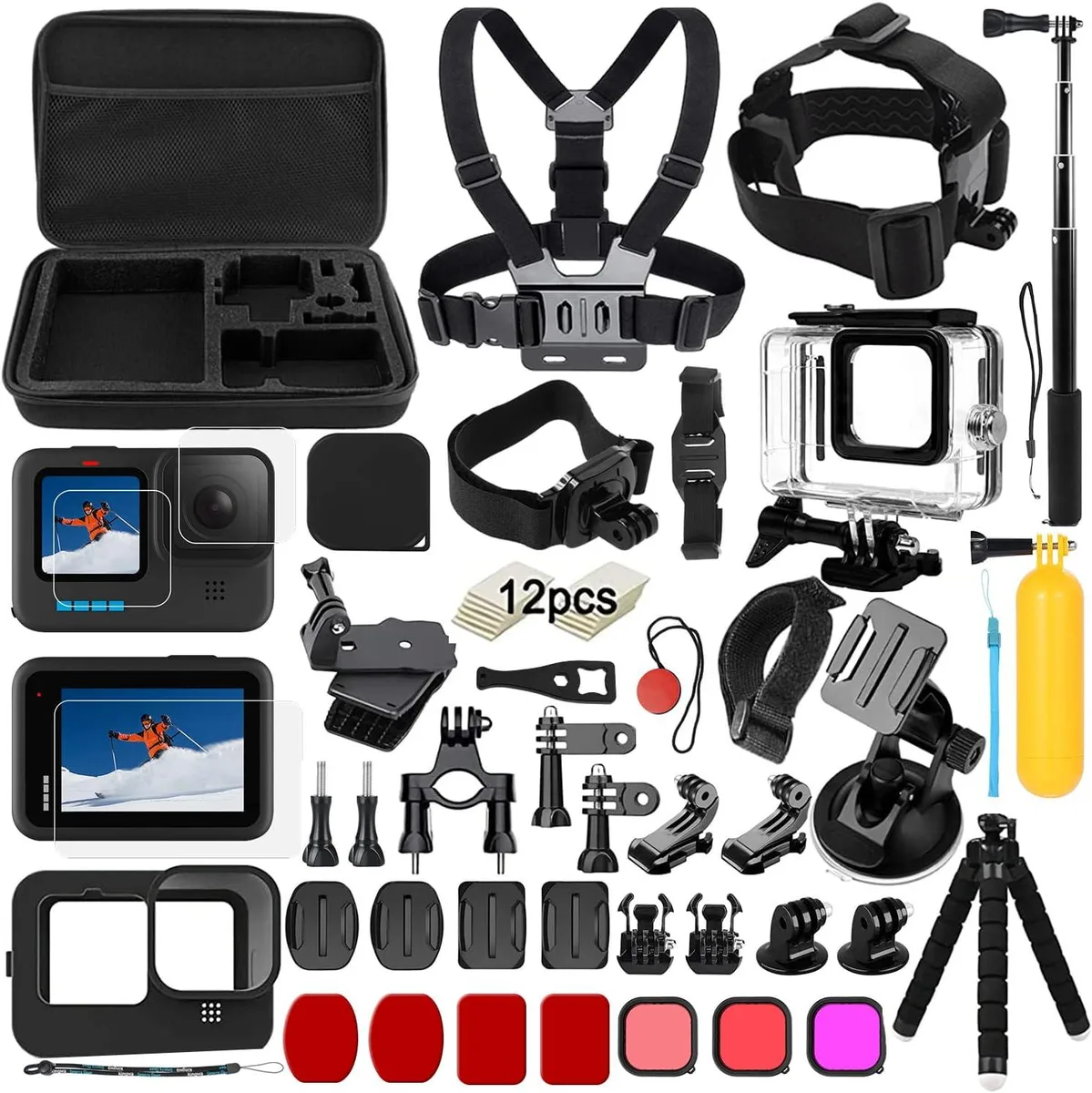 Werleo Werleo GoPro Hero 9 10 11 12 Accessory Kit Black — product photo