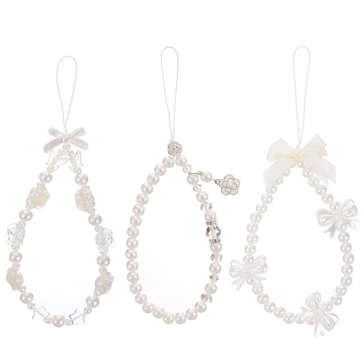  Skrfren 5245GOLV2165 3 pcs white beading lanyard set — product photo