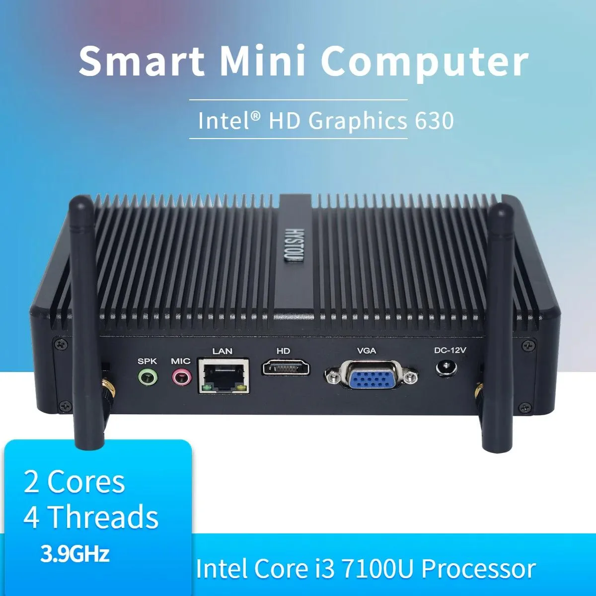 Hetai Tech Hetai Tech Wind 10 Celeron 2955U 8GB 128GB DDR3L barebone mini PC — product photo