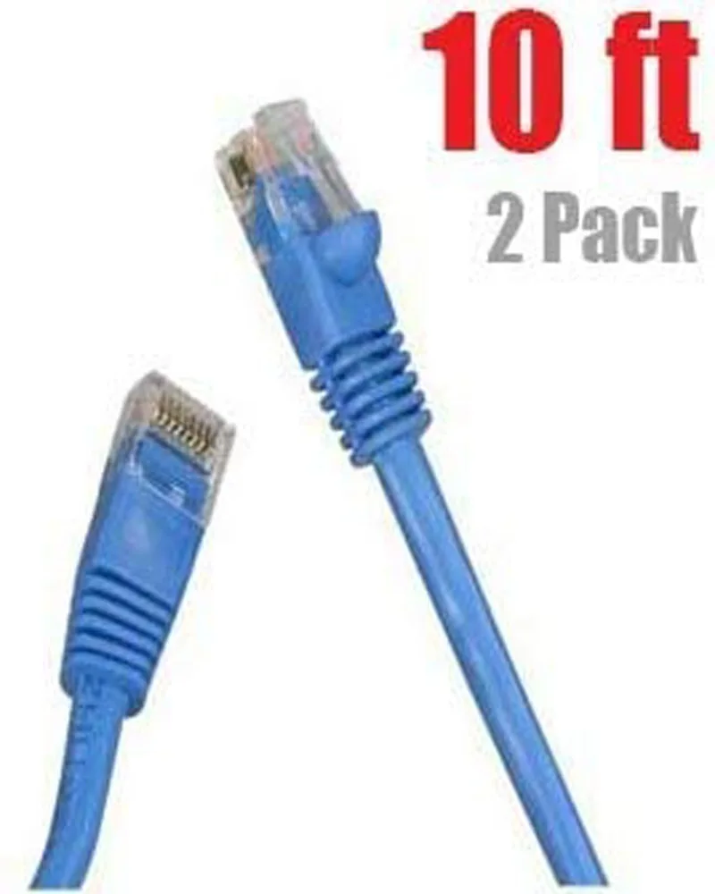 iMBAPrice iMBAPrice 75 ft 10 pack Cat6 shielded network ethernet cable blue — product photo
