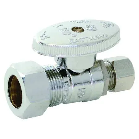 Zoro Select Zoro Select 10756lf 1/4-Turn Brass Water Supply Stop 5/8 in Compression — product photo