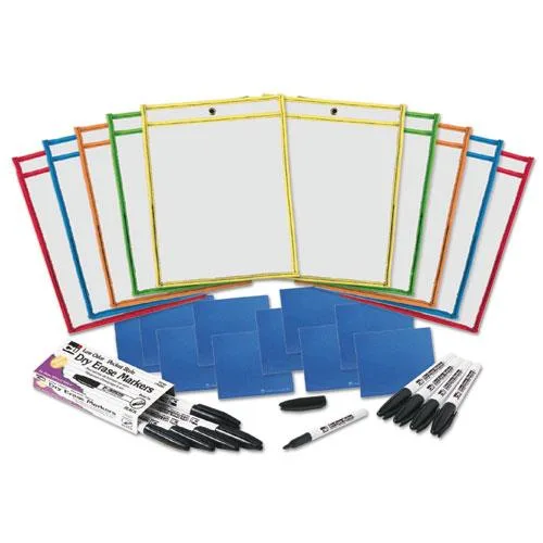 Charles Leonard Charles Leonard Dry Erase Pocket Class Pack 10/Pack 29130 — product photo