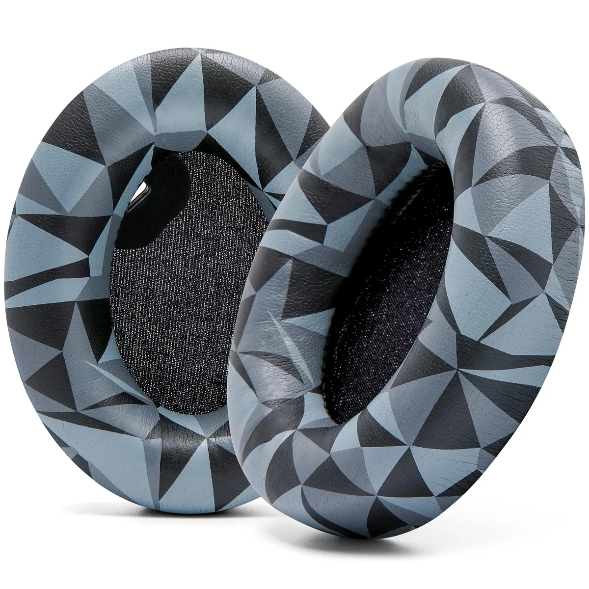 WC Wood WC Wood 2 in 1 Accessory Extra Thick Earpads for Sony WH1000XM4 Geo Grey — product photo