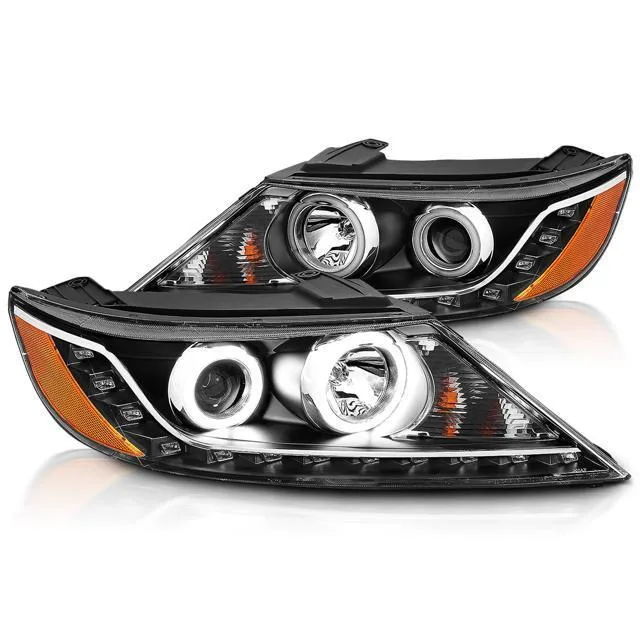 Eagle Eyes Eagle Eyes Kia Sorento '11 Projector Headlights Black Clear Amber Super White Set — product photo
