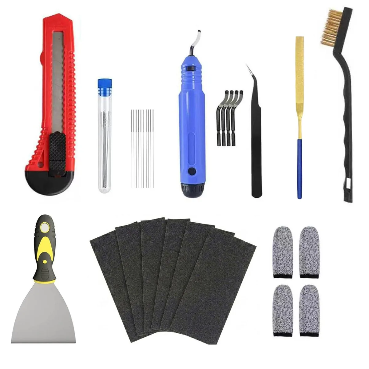 26-piece 3D printer tool kit in storage box