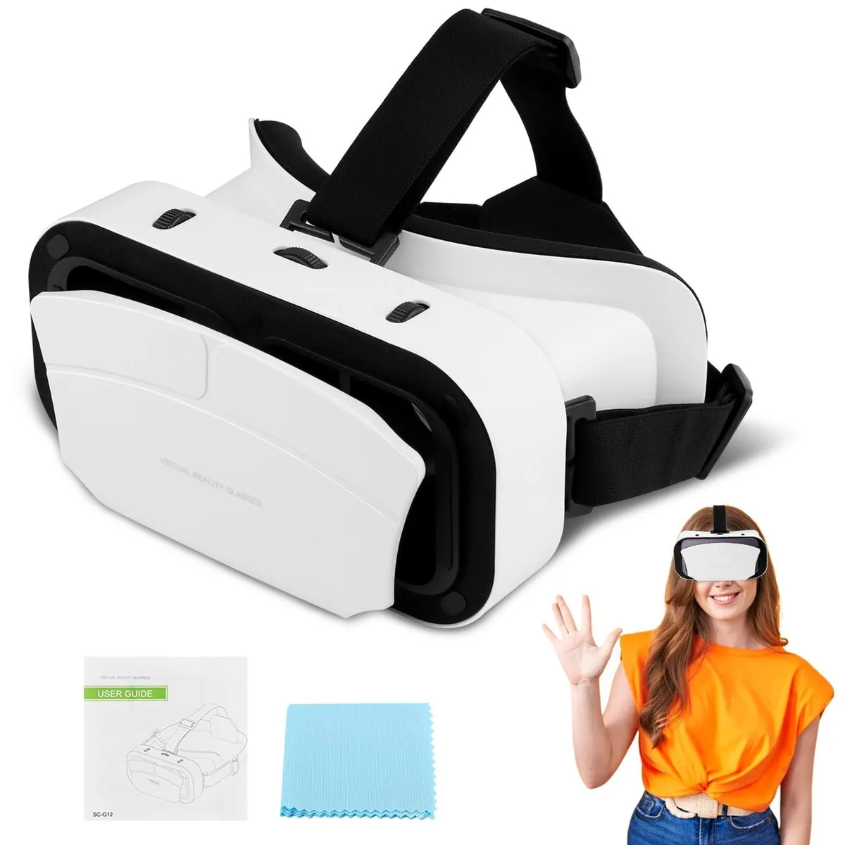  Saycker VR accessory White 100° wide-angle lens 4.7-7.2" phone — product photo