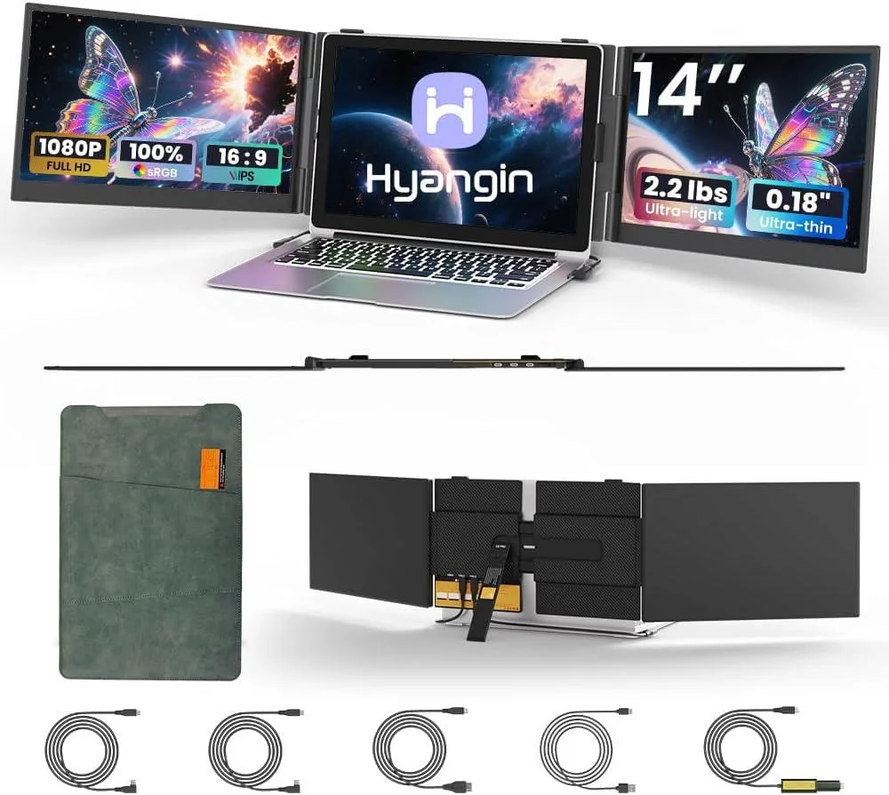 Hyangin Hyangin S8 PRO 14" Dual Portable Monitor 1080p 60Hz IPS 1.02kg — product photo
