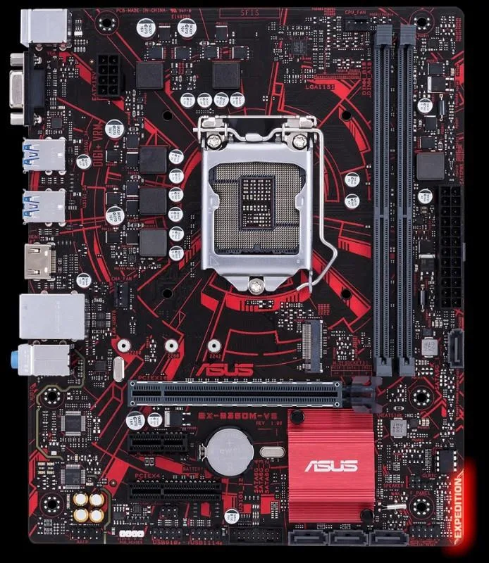 ASUS ASUS EX-B360M-V5 Intel B360 LGA 1151 DDR4 Micro ATX Motherboard — product photo