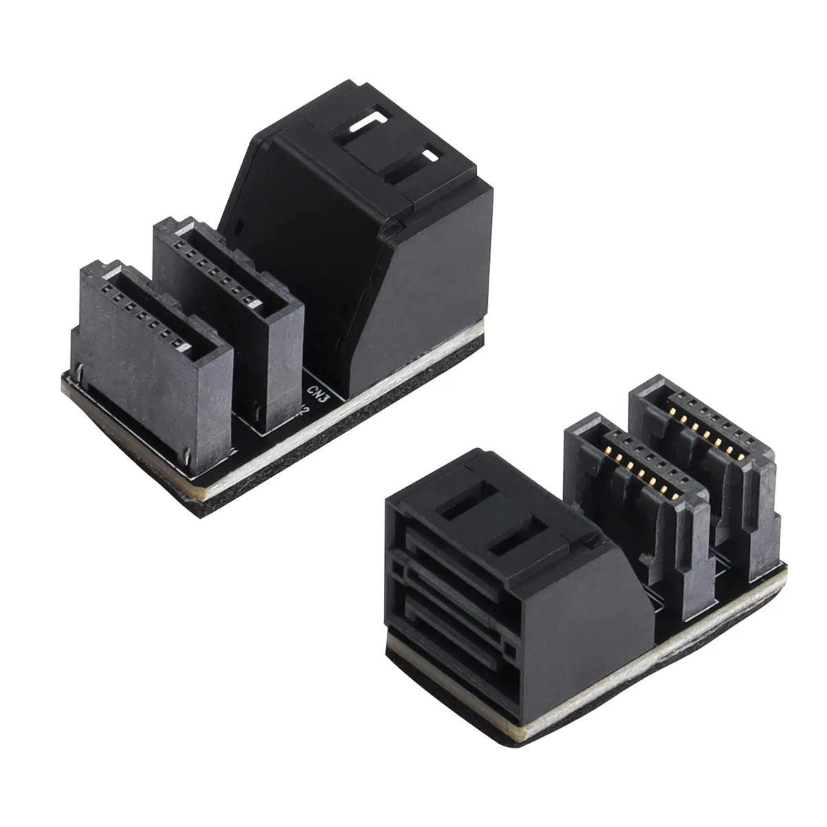 Vszerda Vszerda 90° SATA 7-Pin Male to Dual Female Adapter 2-Pack — product photo