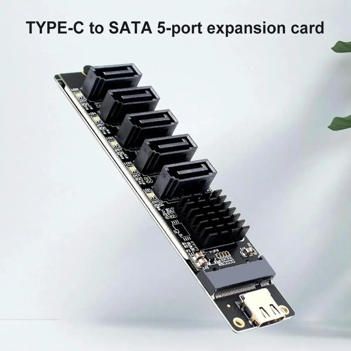 Vszerda Vszerda USB-C to 5-Port SATA 3.0 Adapter Card JM575+JMS580 — product photo
